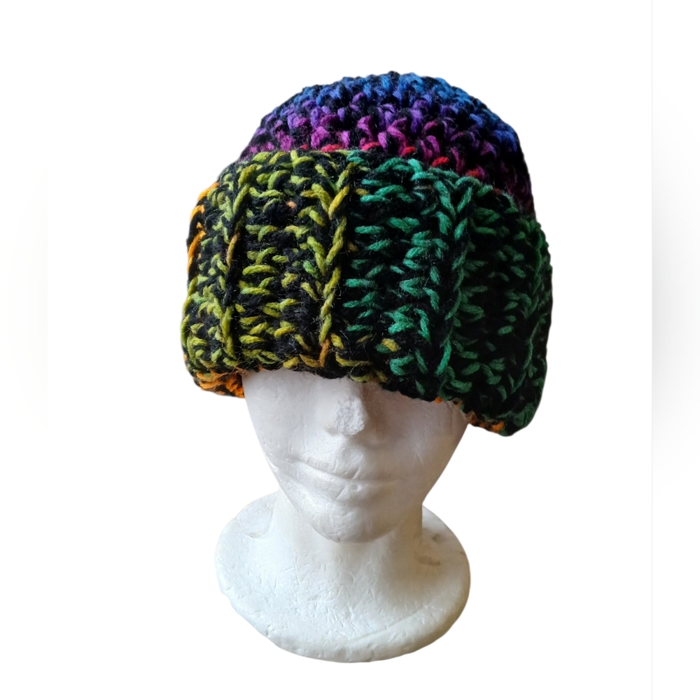 Mens Multi-Color Winter Hat